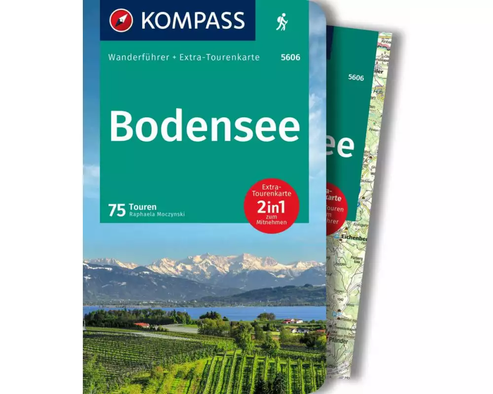 KOMPASS Wanderführer Bodensee, 75 Touren mit Extra-Tourenkarte