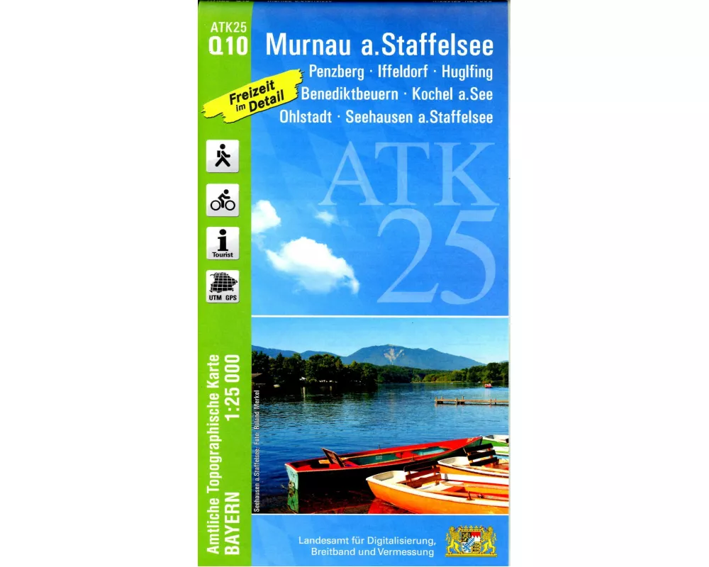 ATK25-Q10 Murnau a.Staffelsee (Amtliche Topographische Karte 1:25000)