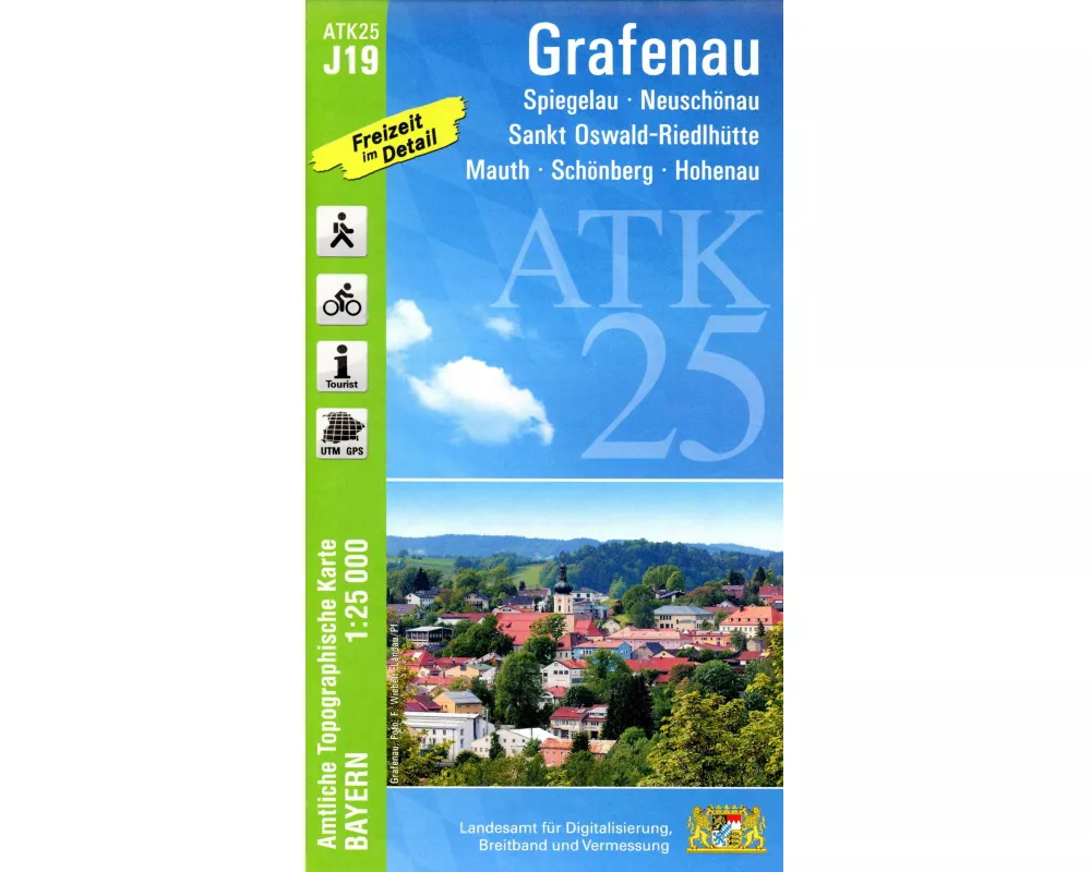 ATK25-J19 Grafenau (Amtliche Topographische Karte 1:25000)
