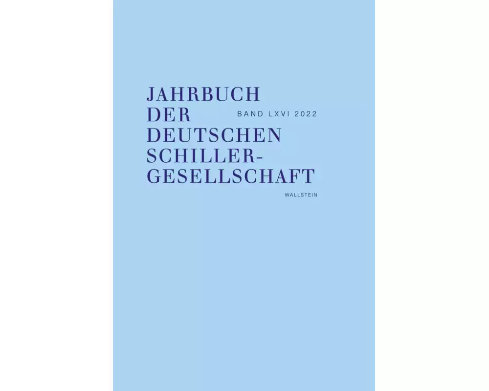 Jahrbuch der Deutschen Schillergesellschaft