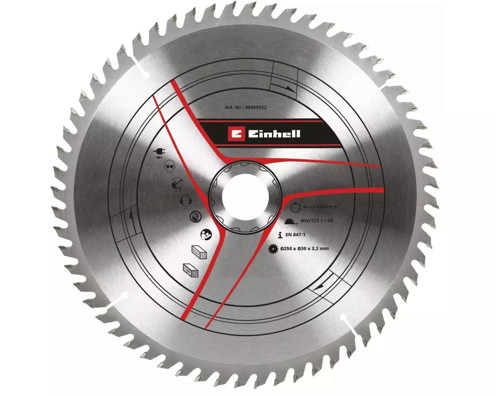 Einhell Kreissägeblatt 250 x 30 x 3.2 Z60