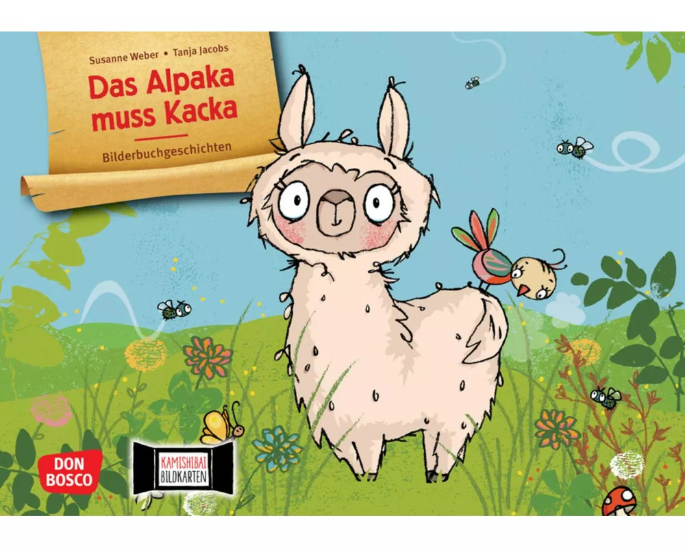 Das Alpaka muss Kacka. Kamishibai Bildkartenset