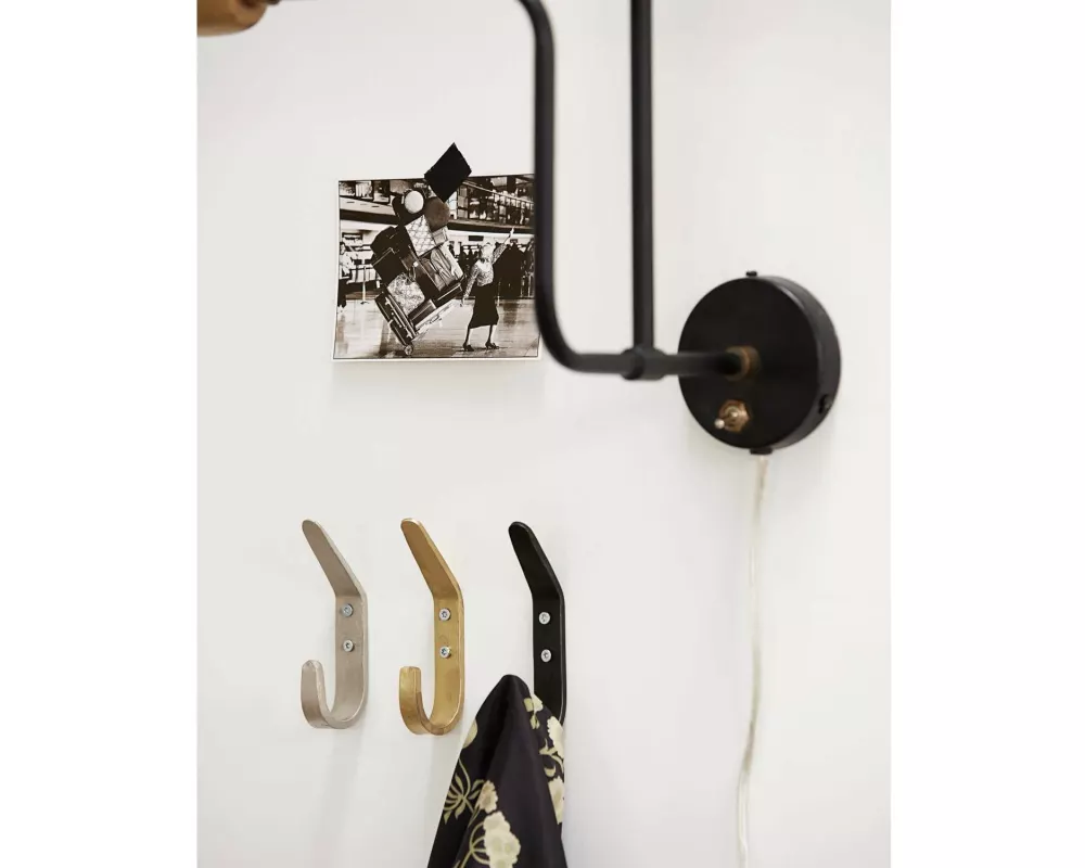 House Doctor Wandhaken Forged, Schwarz