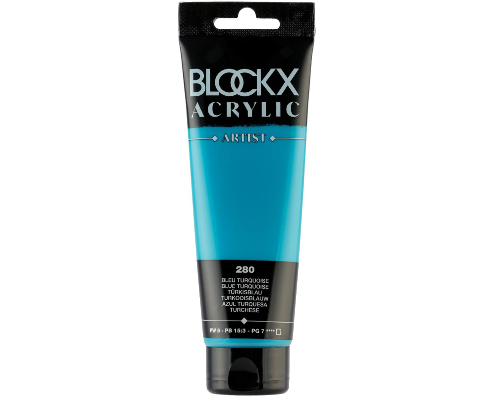 BLOCKX Acrylfarbe 120ml 60280BXC türkisblau
