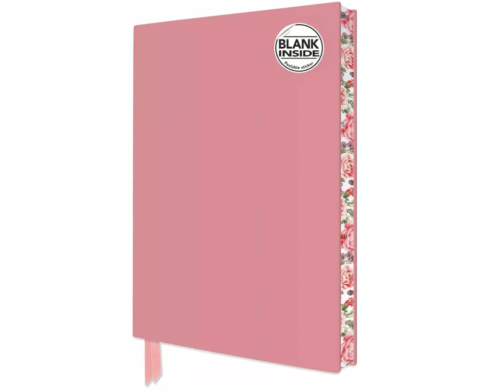 Baby Pink Blank Artisan Notebook (Flame Tree Journals)