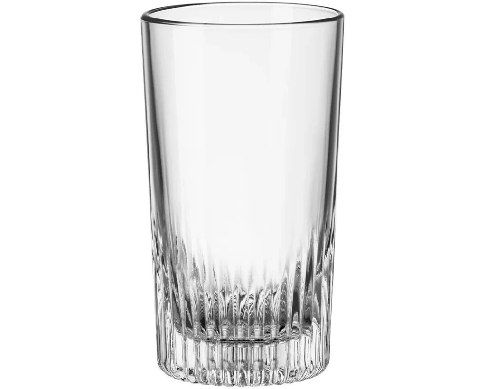 Bormioli Rocco Longdrinkglas New Graphics 450 ml, 6 Stück, Transparent