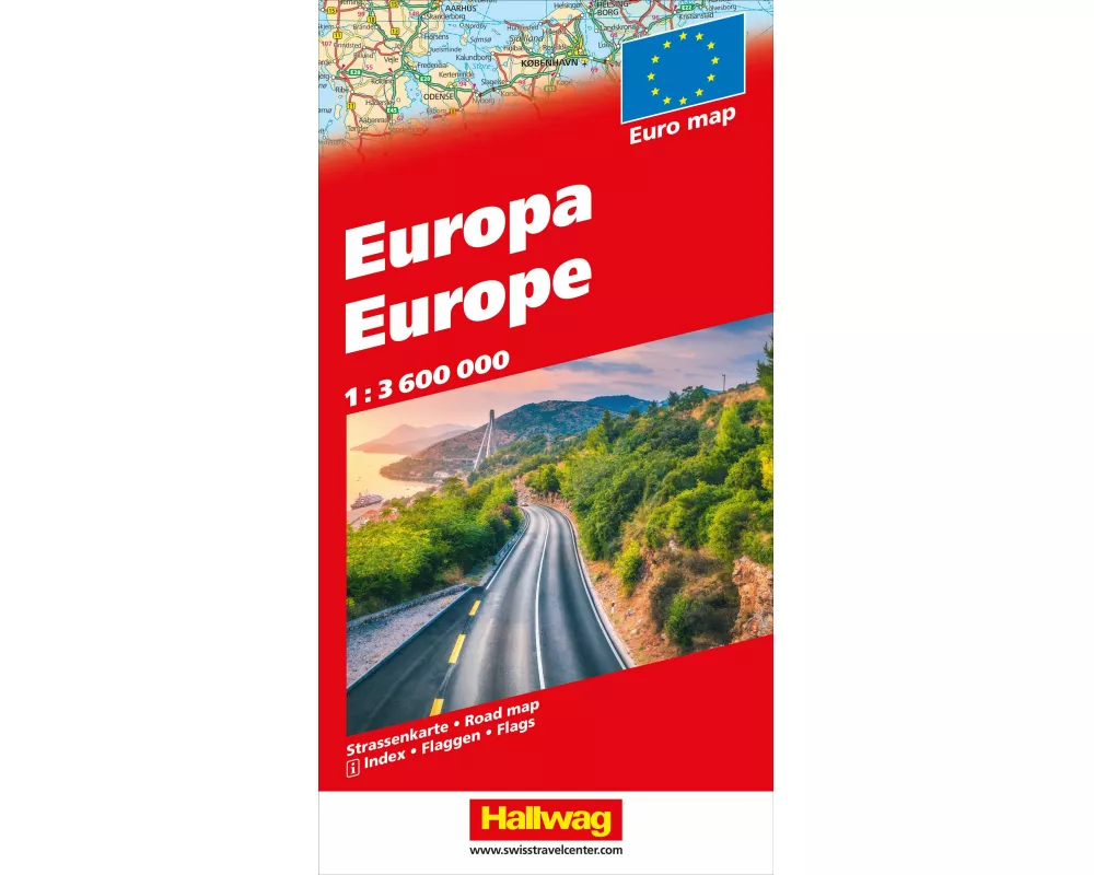 Hallwag Strassenkarte Europa 1:3,6 Mio
