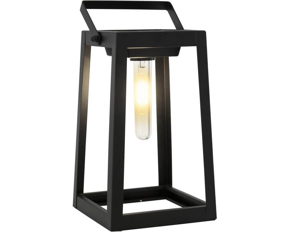 NÄVE Solar LED-Leuchte 25cm 18.5250222 schwarz