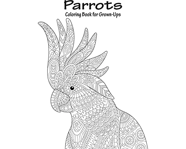 Parrots Coloring Book for Grown-Ups 1