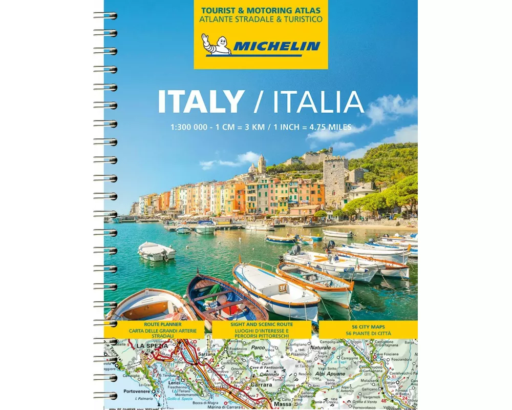 Michelin Straßenatlas Italien mit Spiralbindung