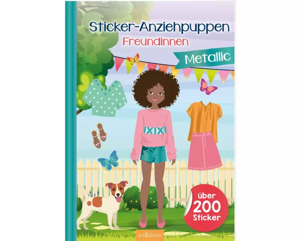Sticker-Anziehpuppen Metallic – Freundinnen