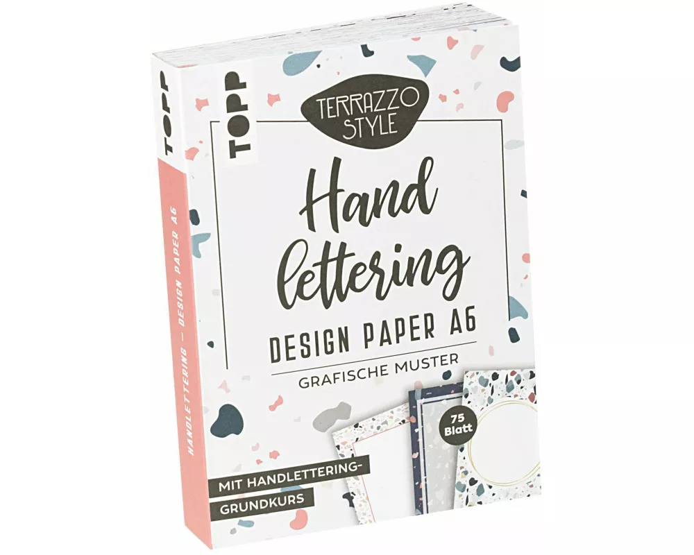 Handlettering Design Paper Block Terrazzo A6