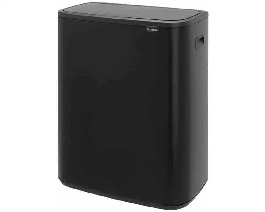 Brabantia Recyclingbehälter Bo Touch Bin 60 Liter, Schwarz matt