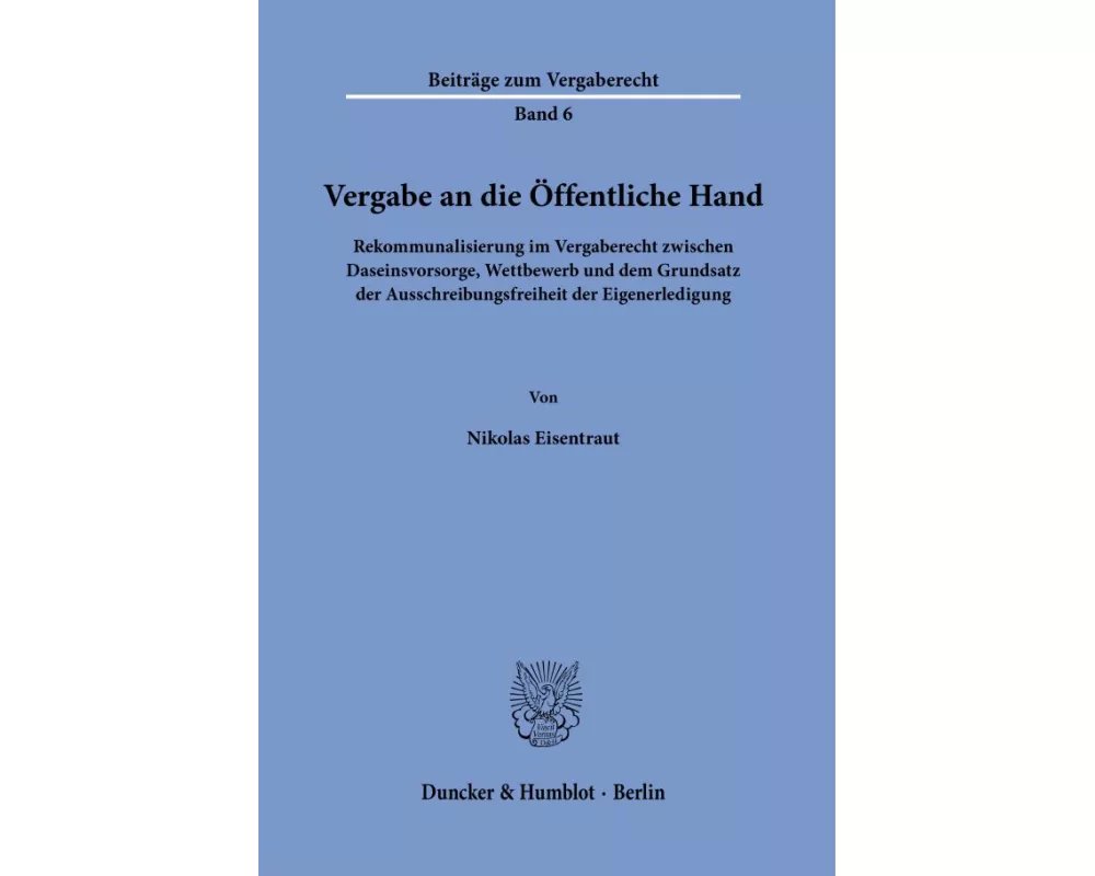 Vergabe an die Öffentliche Hand