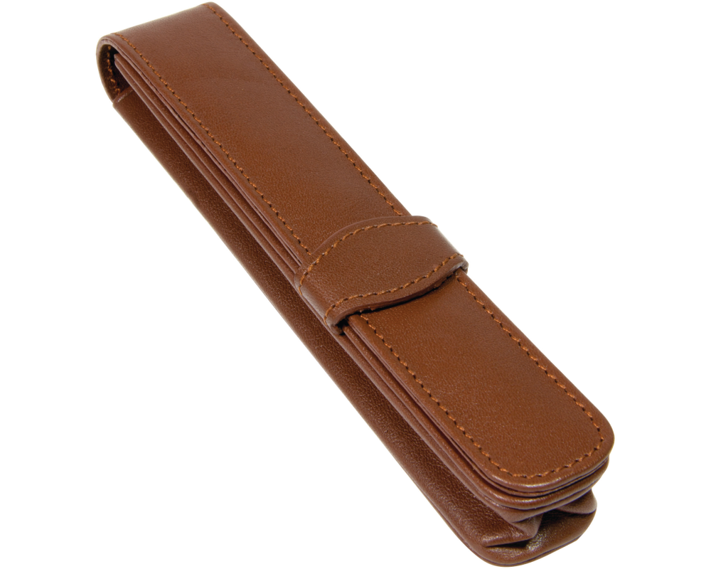 ONLINE Lederetui Brown 41073 für 1 Schreibgerät