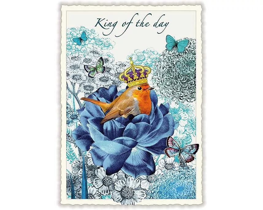 Postkarte / King of the Day / hoch