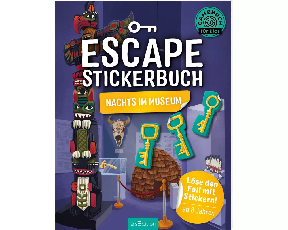 Buchzentrum Escape-Stickerbuch: Nachts im Museum 32 Seiten