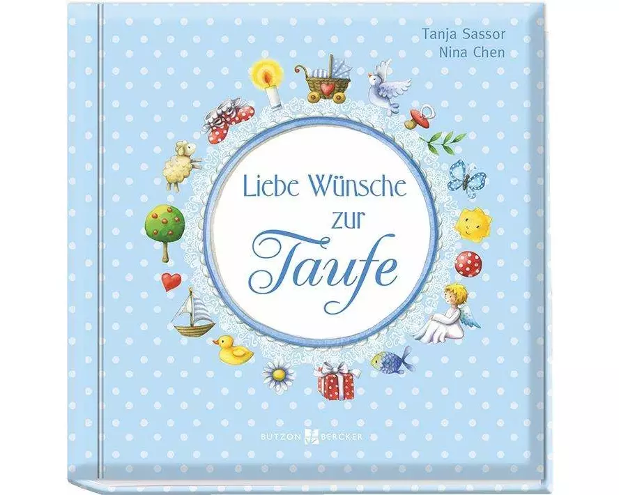 Liebe Wünsche zur Taufe (blau)