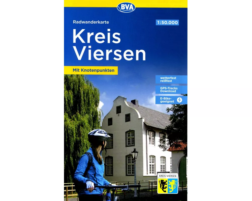 BVA Radwanderkarte Kreis Viersen mit Knotenpunkten 1:50.000