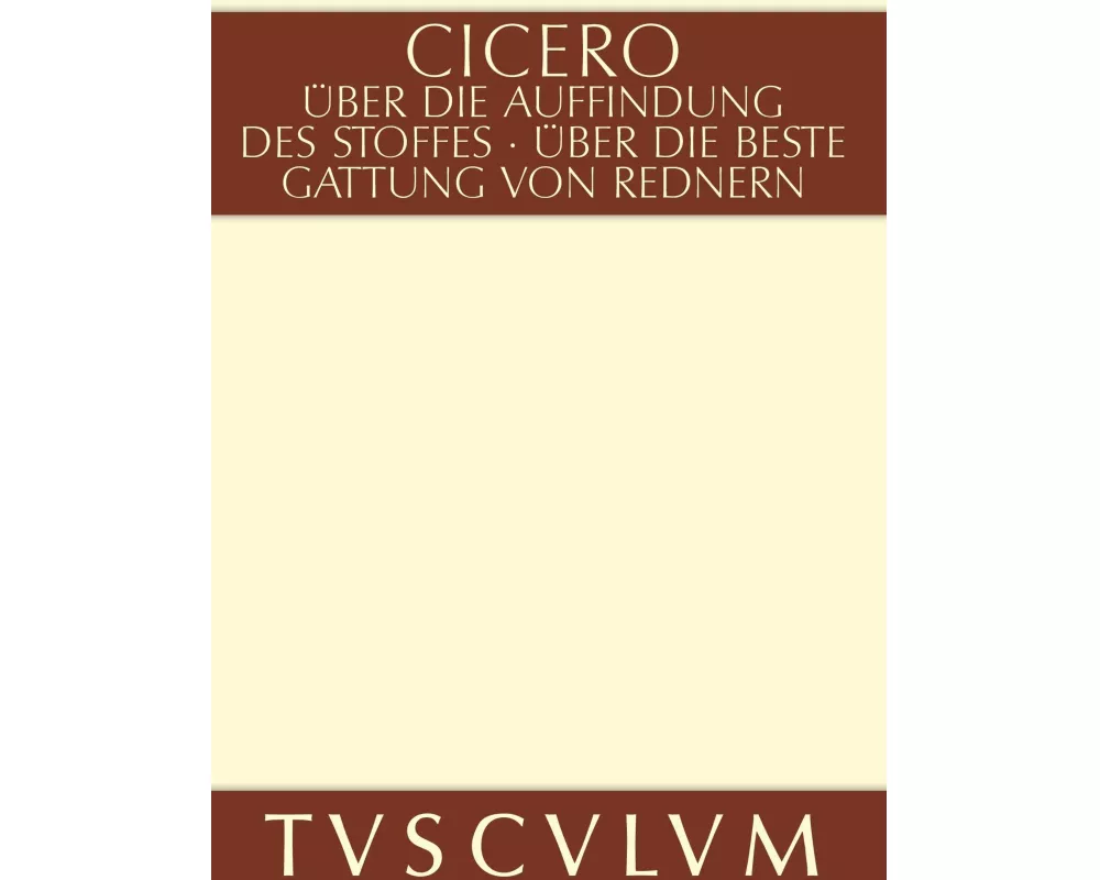 Über die Auffindung des Stoffes / De inventione
