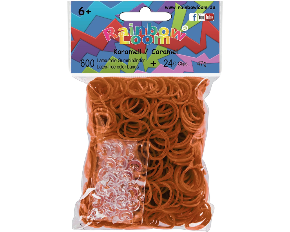 Rainbow Loom Gummibänder Karamell / Caramel