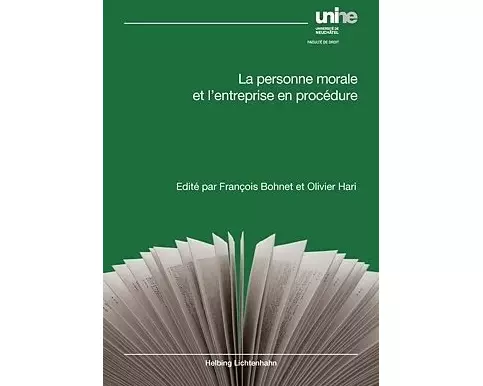 La personne morale et l’entreprise en procédure
