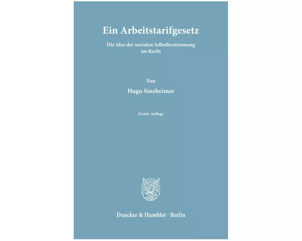 Ein Arbeitstarifgesetz