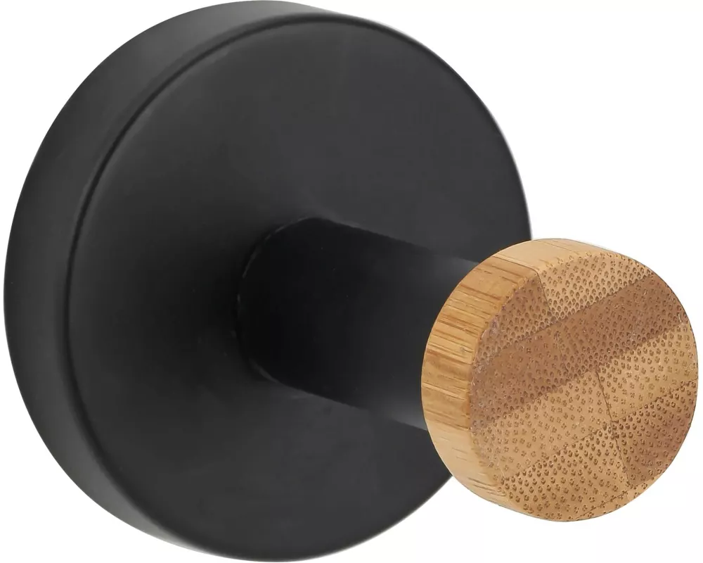 spirella Handtuchhaken Iana Schwarz & Bambus