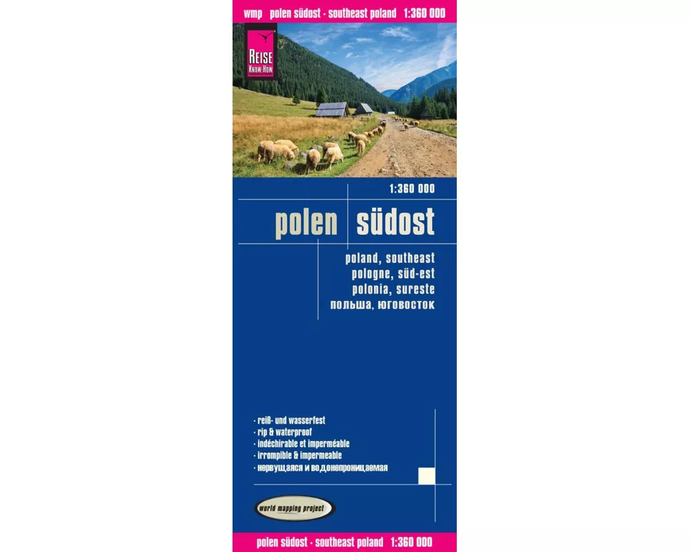 Reise Know-How Landkarte Polen, Südost (1:360.000)