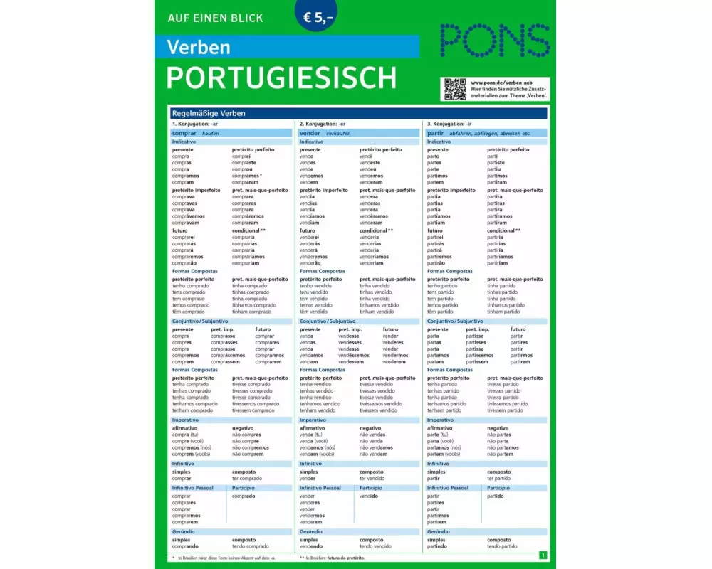 PONS Verben auf einen Blick Portugiesisch