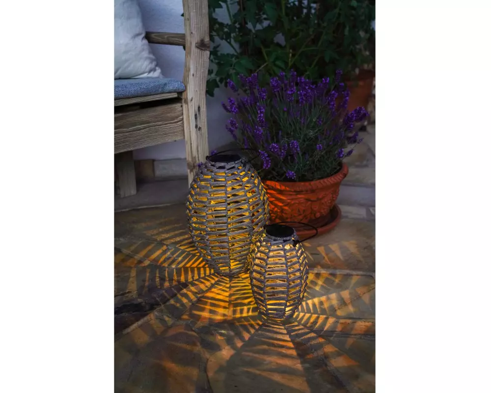 EGLO Leuchten Solar Laterne Kunststoff Grau