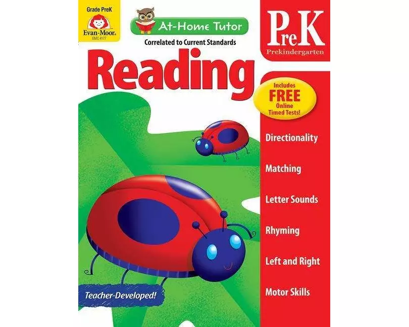 Reading and Phonics Skills, Preschool Workbook