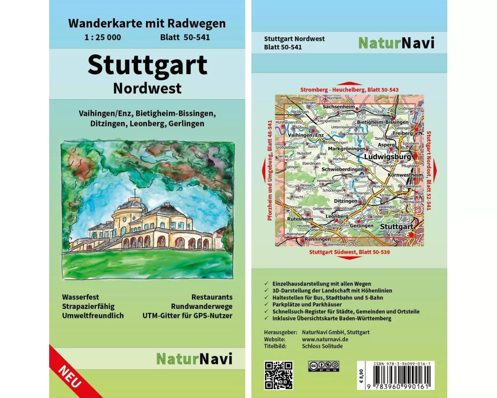 Stuttgart Nordwest 1 : 25 000
