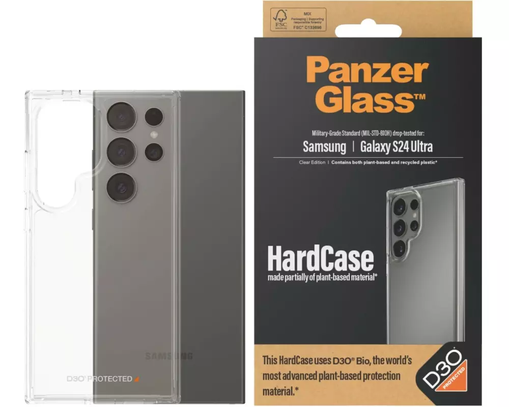 Panzerglass Back Cover HardCase D3O Galaxy S24 Ultra Transparent