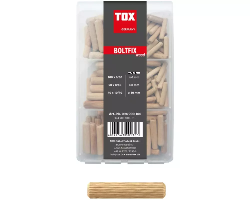 Tox-Dübel Dübel Boltfix Sortiment, 190 Stück
