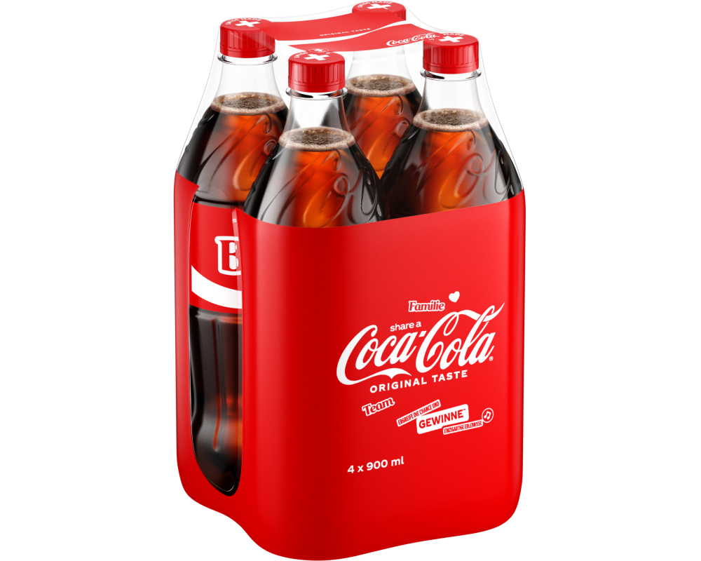 COCA COLA Original 2456701 90cl, 4 Stk.