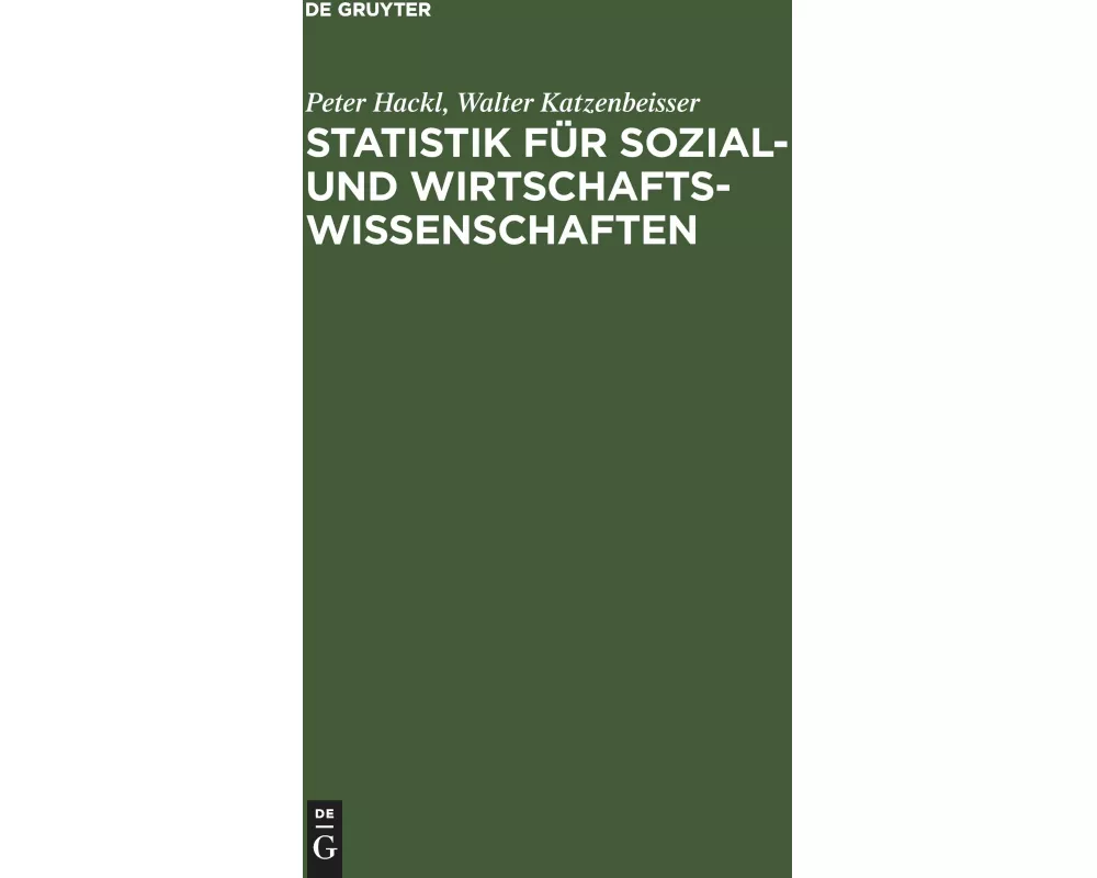 Statistik für Sozial- und Wirtschaftswissenschaften