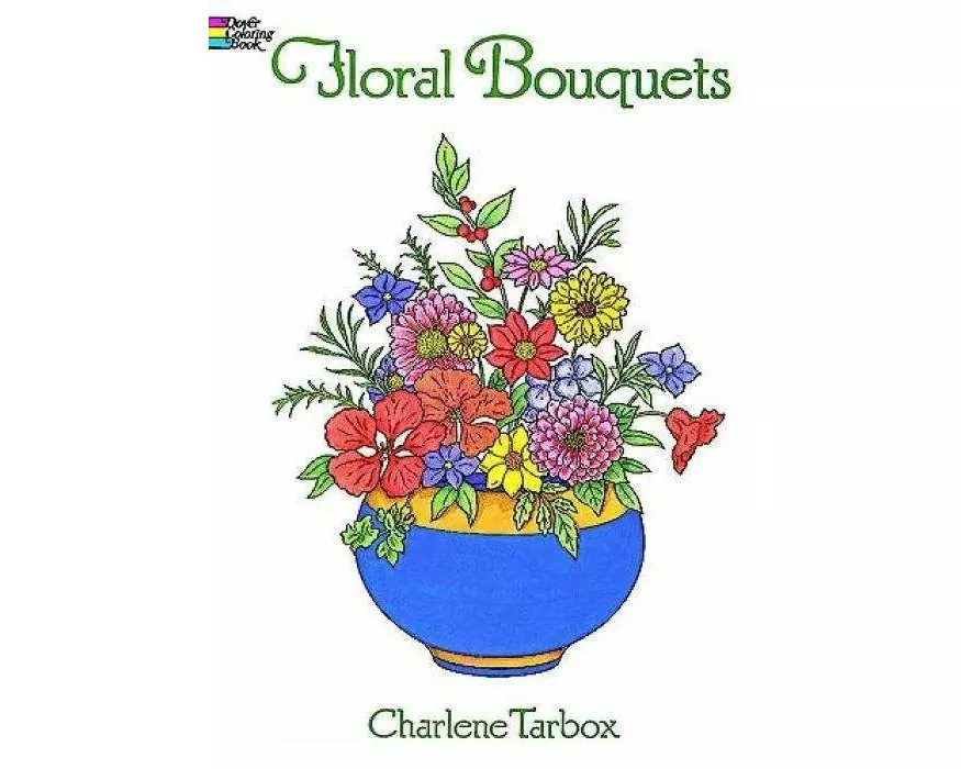 Floral Bouquets Coloring Book