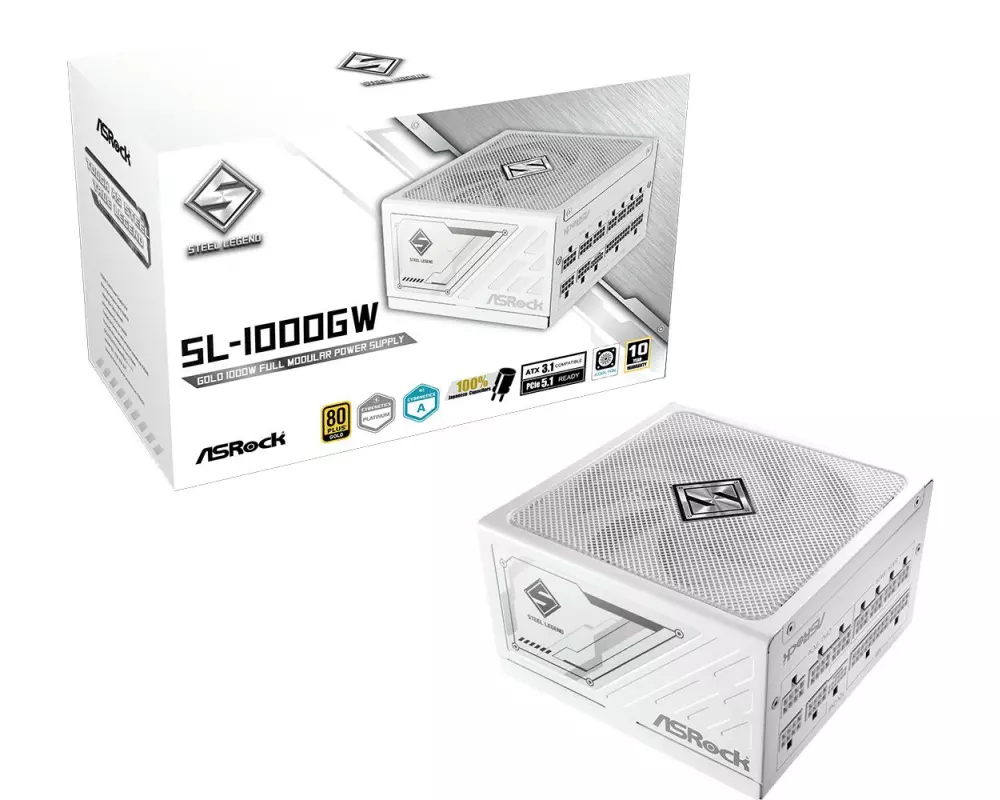 ASRock Netzteil Steel Legend SL-1000GW 1000 W, White