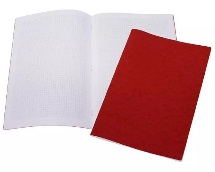 office focus Schulheft A4 kariert 40 Blatt, Rot, 10 Stück