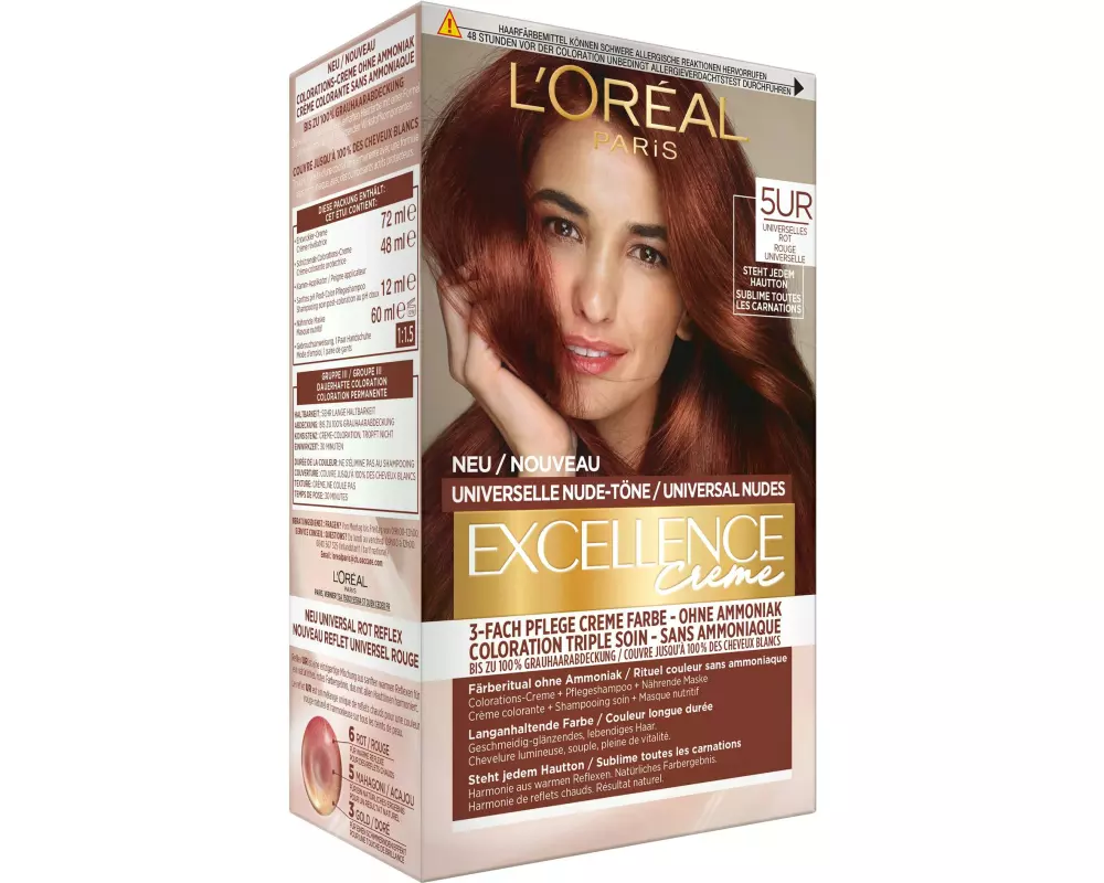 L'Oréal Paris Haarcoloration Excellence 5UR Universelles Rot