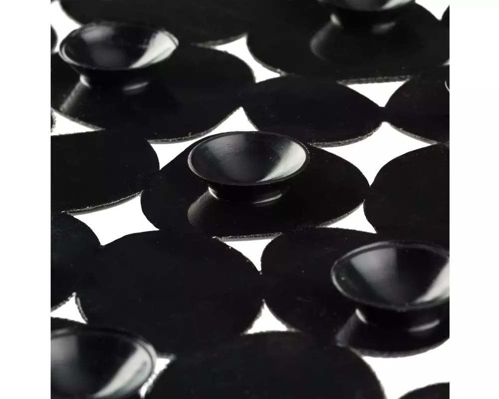 relaxdays Badewannenmatte Schwarz