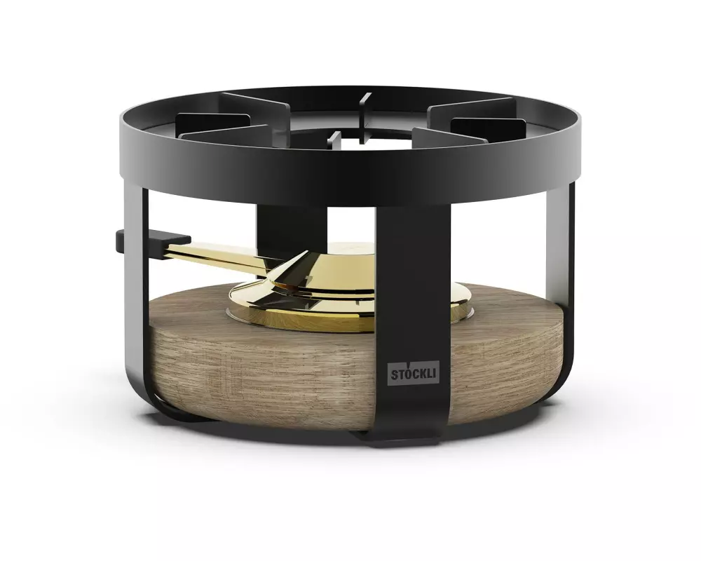 Stöckli Fondue-Rechaud Pilatus Braun/Schwarz