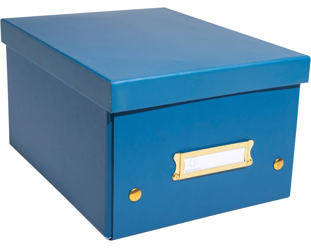 EXACOMPTA Aufbewahrungsbox Neo Deco A5+ 62252E blau 20x26x15cm
