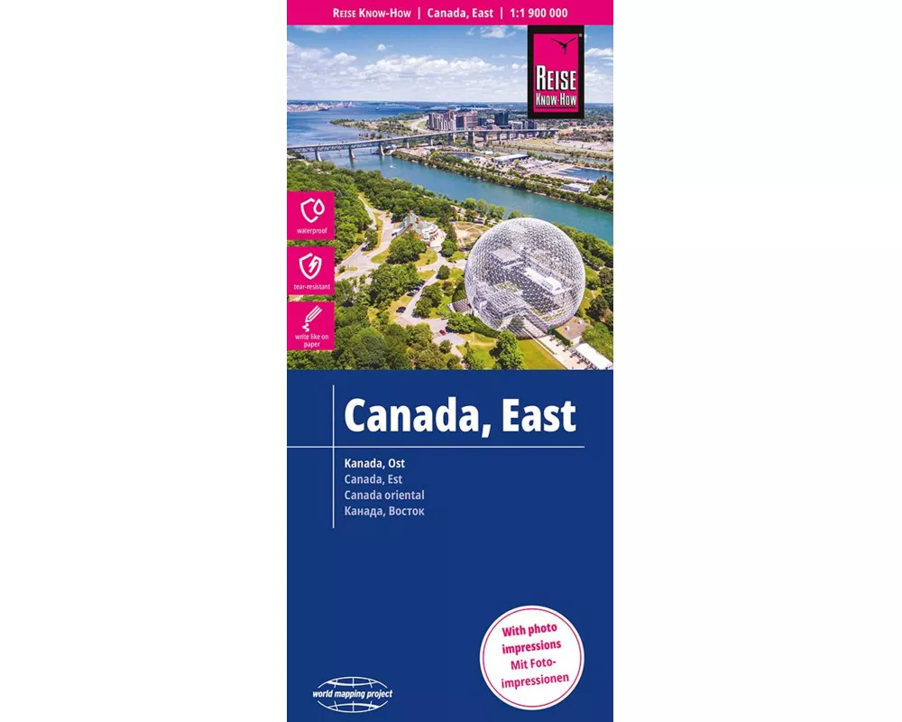 Reise Know-How Landkarte Kanada Ost / East Canada (1:1.900.000)