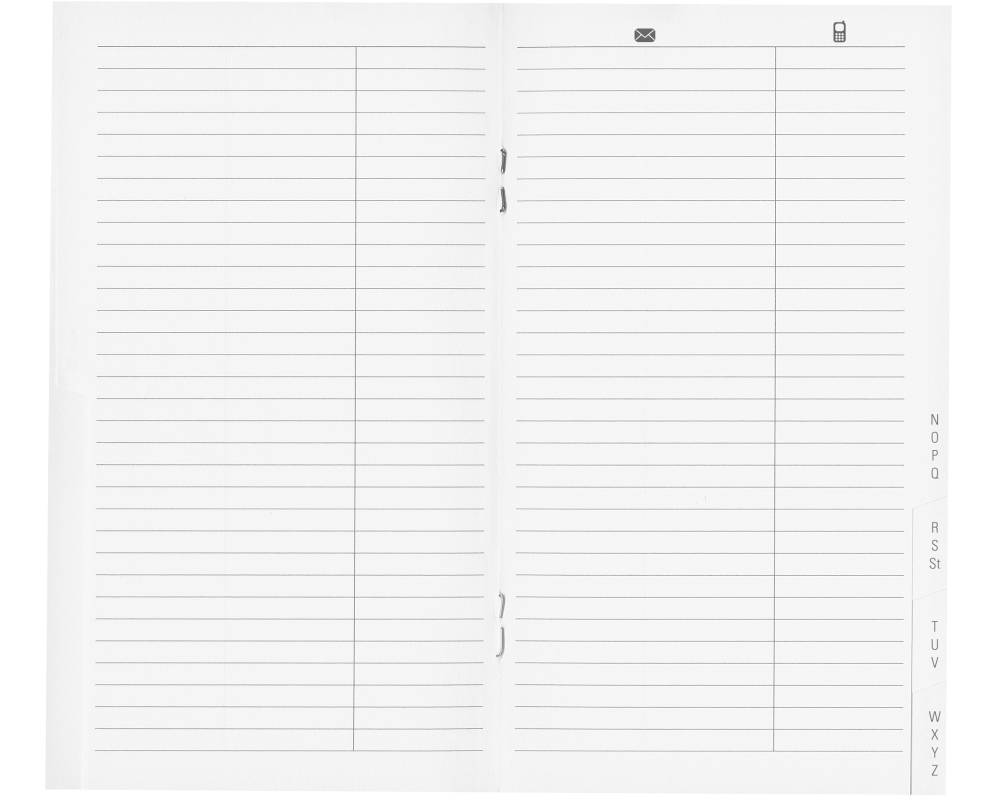 BIELLA Luzern Adressregister 85350800U 16 Seiten 8.5x15.3cm