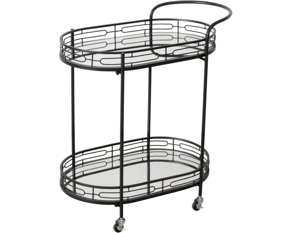 Boltze Servierwagen Thilo 71 x 42 x 78 cm, Schwarz