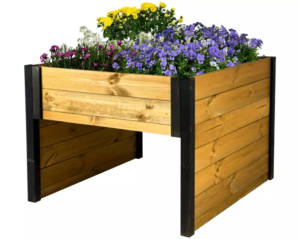 dobar Mährobotergarage mit Pflanzkasten