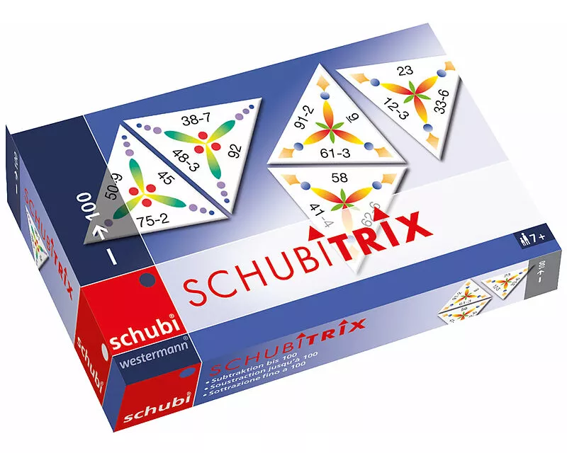 Schubitrix Subtraktion bis 100