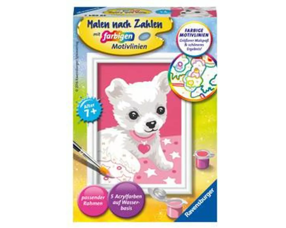 CreArt, Malen nach Zahlen Kinder - Chihuahua